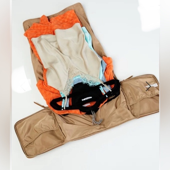 Garment Convertible Camel Duffel Bag - Picture 3 of 7